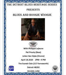 APRIL 18, 2020 | Detroit Blues Society (Trio) | DETROIT-MI (USA)