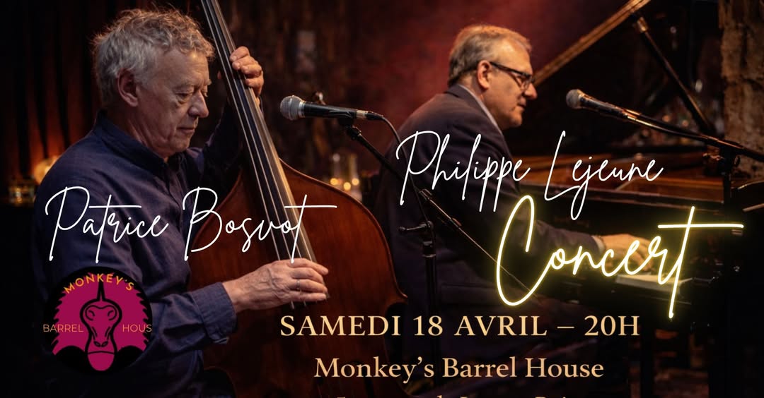 April 18, 2026 |  Monkey’s Barrel House (pno/bss) | REIMS (France)