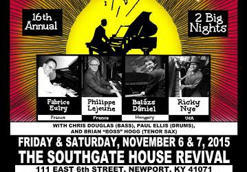 6-7 NOVEMBRE 2015 | 16° Blues Boogie Piano Summit (Trio) | NEWPORT-KY (USA)