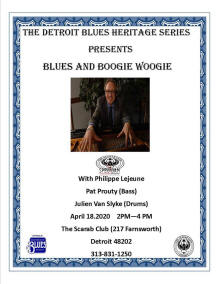 18 Avril 2020 | Detroit Blues Society (Trio) | DETROIT-MI (USA)